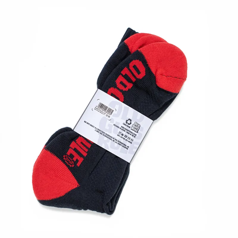 Old Guys Rule Stacked Logo Sports Sock - Navy-1