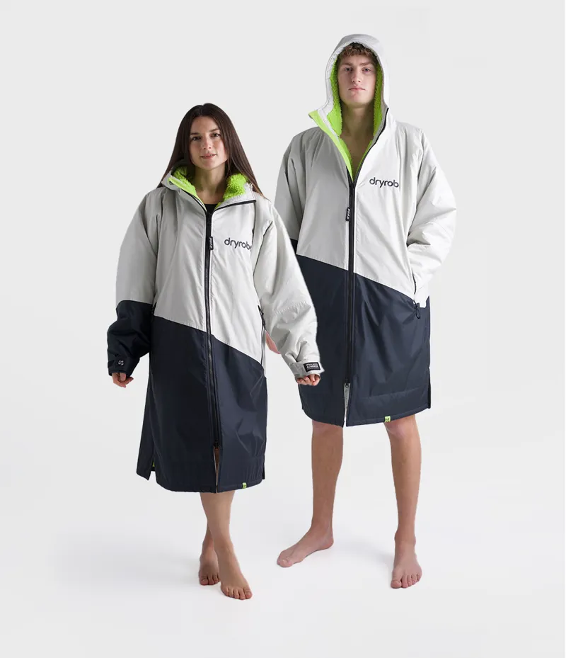 Dryrobe Long Sleeve Anthracite/Lime