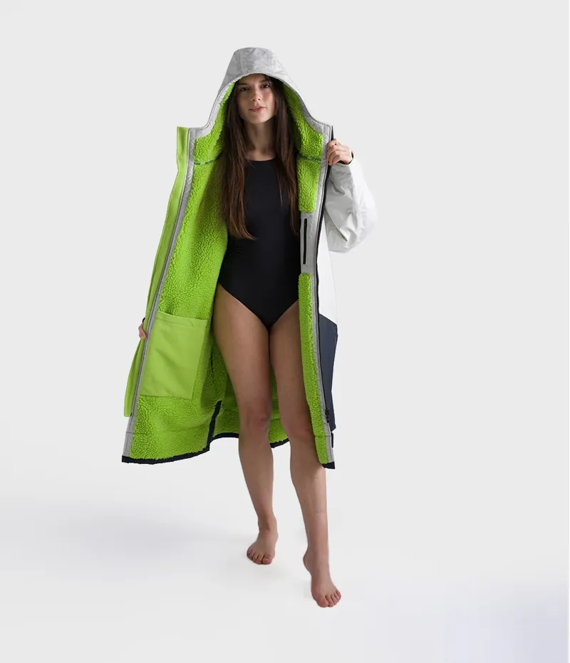 Dryrobe Long Sleeve Anthracite/Lime-10