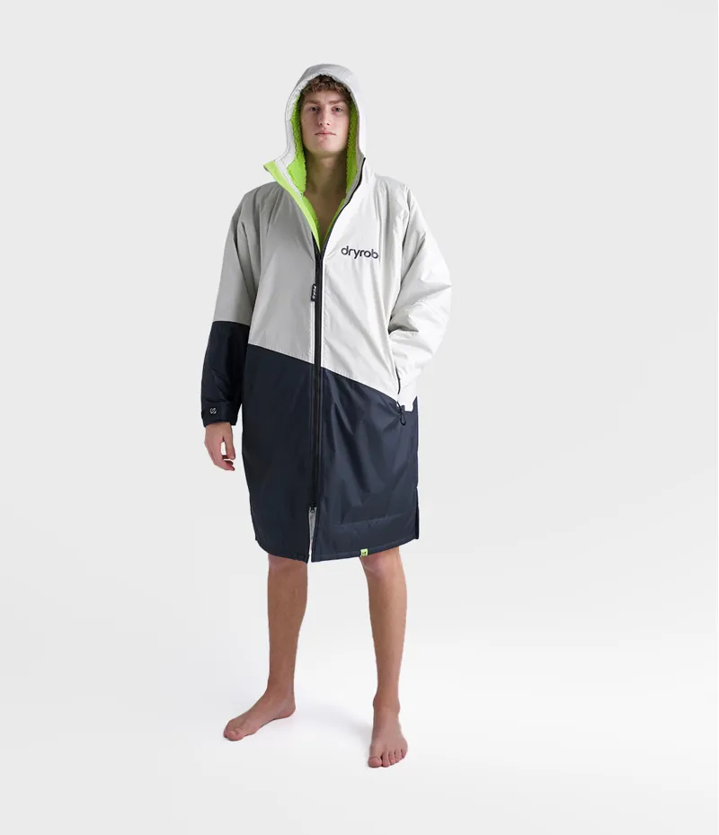 Dryrobe Long Sleeve Anthracite/Lime-6