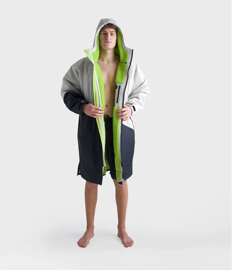 Dryrobe Long Sleeve Anthracite/Lime-9