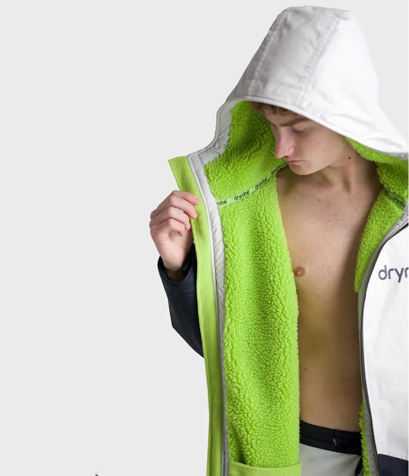 Dryrobe Long Sleeve Anthracite/Lime-12