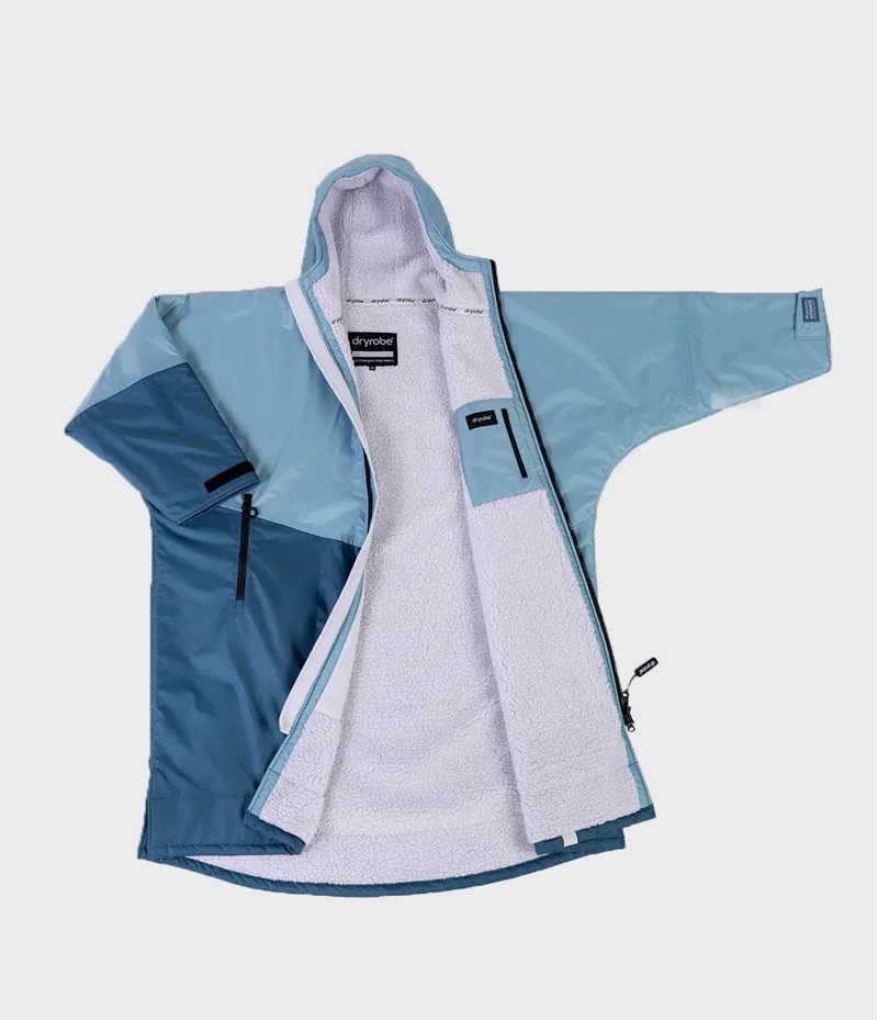 Dryrobe Long Sleeve Blue/Light Grey-1