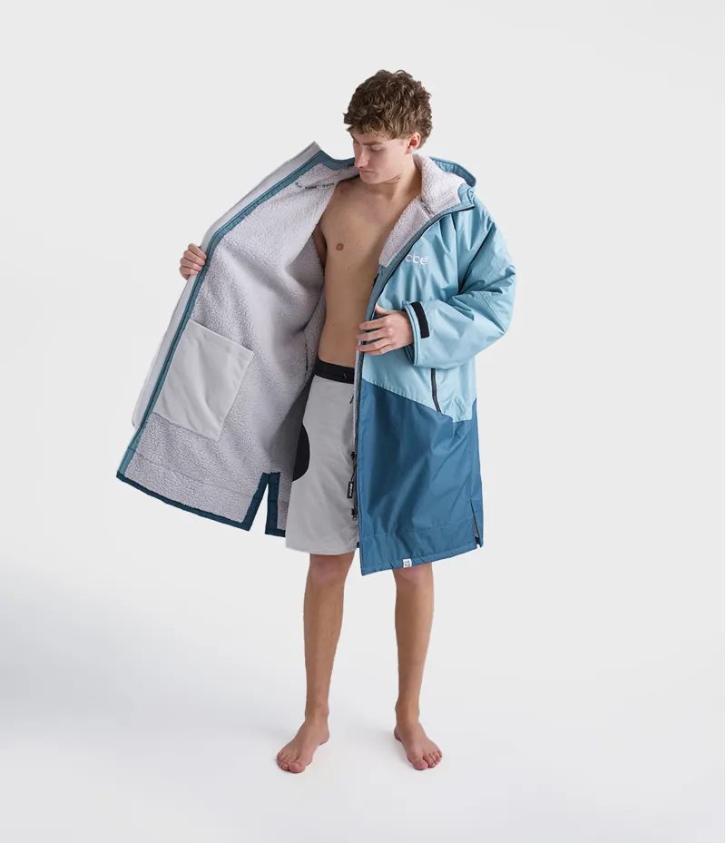 Dryrobe Long Sleeve Blue/Light Grey-6