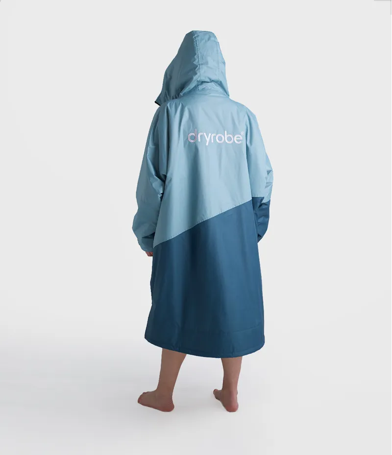 Dryrobe Long Sleeve Blue/Light Grey-4