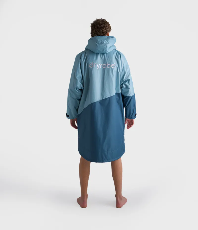 Dryrobe Long Sleeve Blue/Light Grey-9