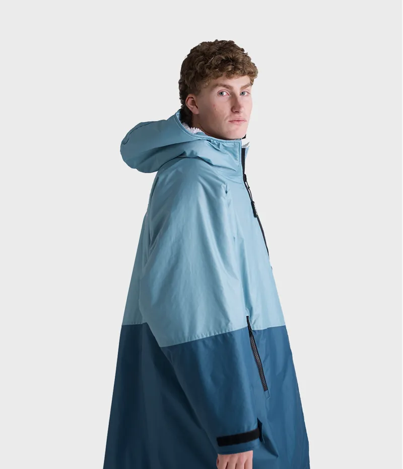 Dryrobe Long Sleeve Blue/Light Grey-10