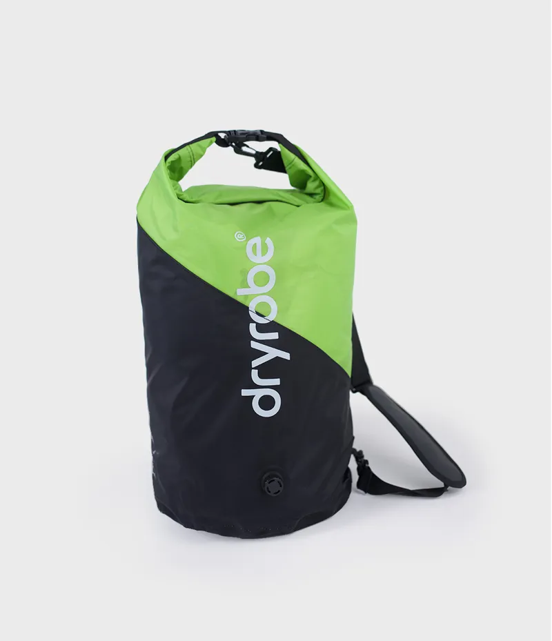 Dryrobe Compression Bag - Black/Lime-6