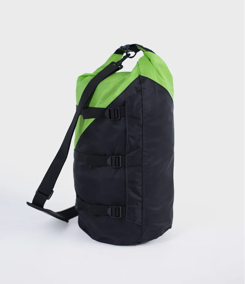 Dryrobe Compression Bag - Black/Lime-2