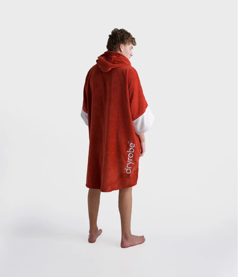 Dryrobe Full Zip Organic Towel Robe - Burnt Orange-6