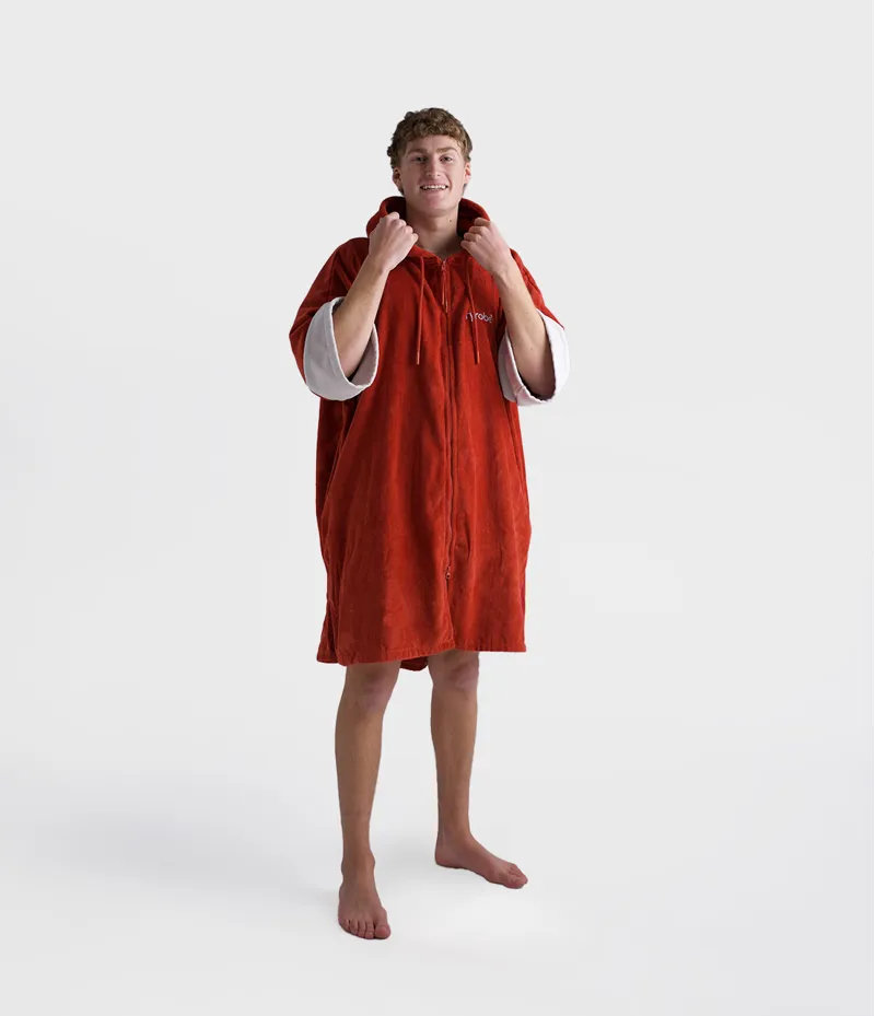 Dryrobe Full Zip Organic Towel Robe - Burnt Orange