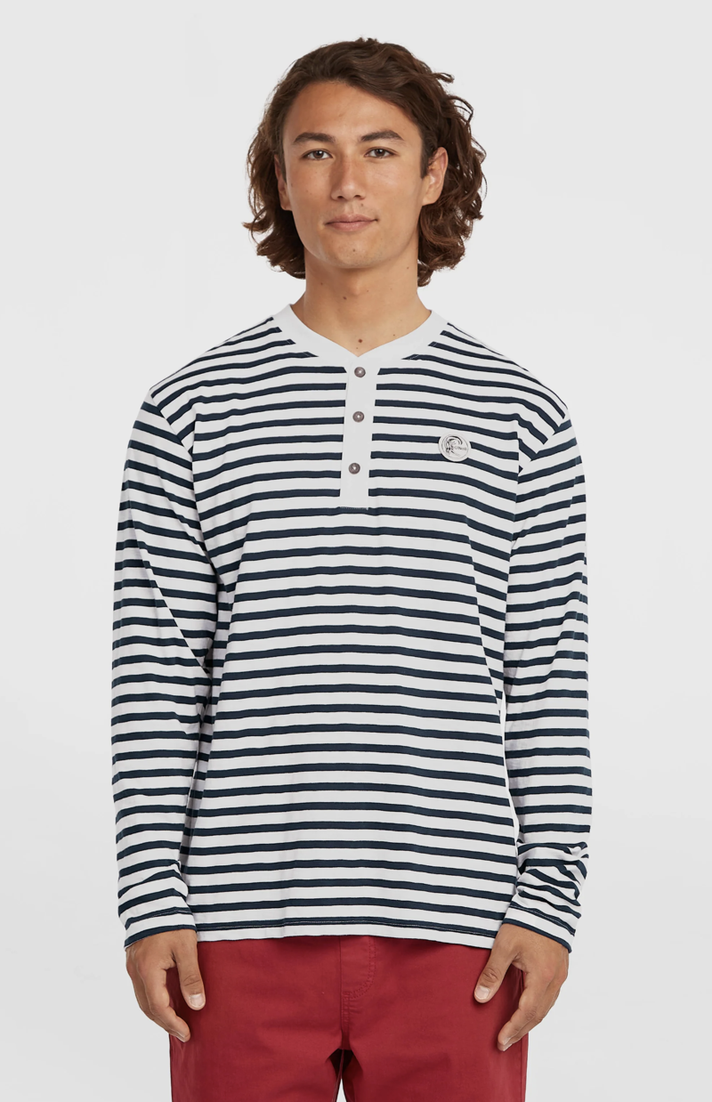 O'Neill Men's O'Riginals LS T-Shirt - Blue Stripe-2