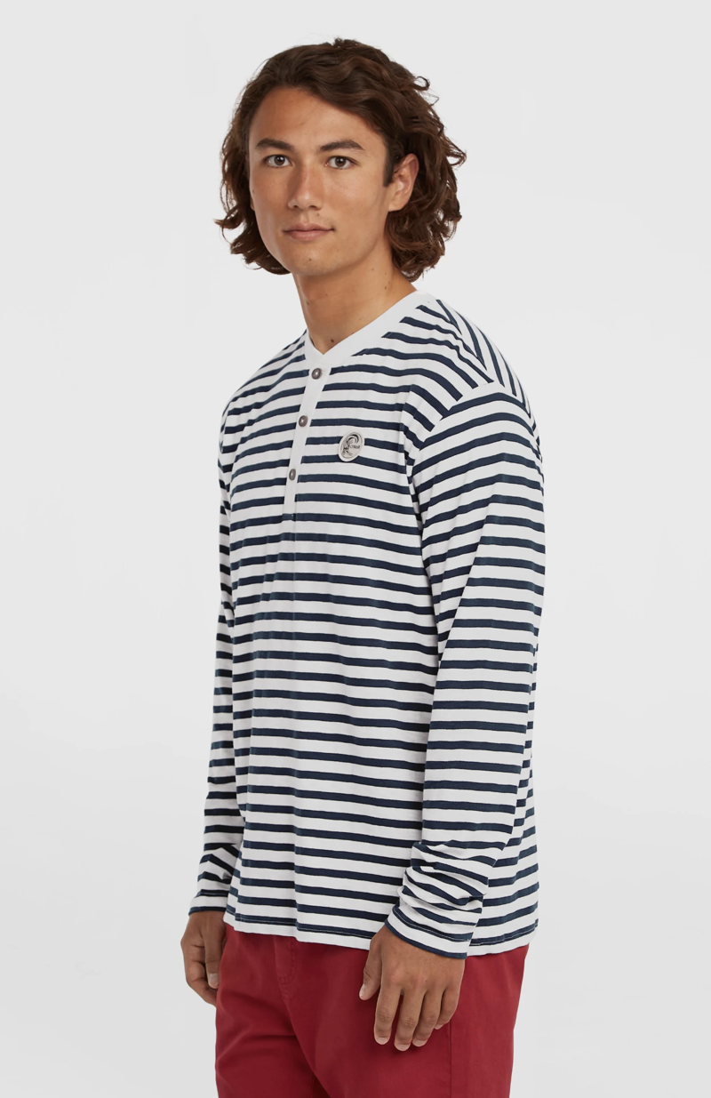 O'Neill Men's O'Riginals LS T-Shirt - Blue Stripe-4