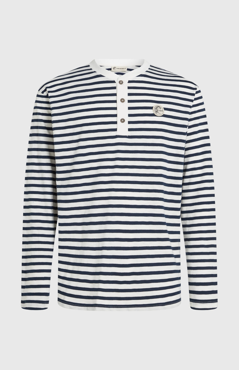 O'Neill Men's O'Riginals LS T-Shirt - Blue Stripe