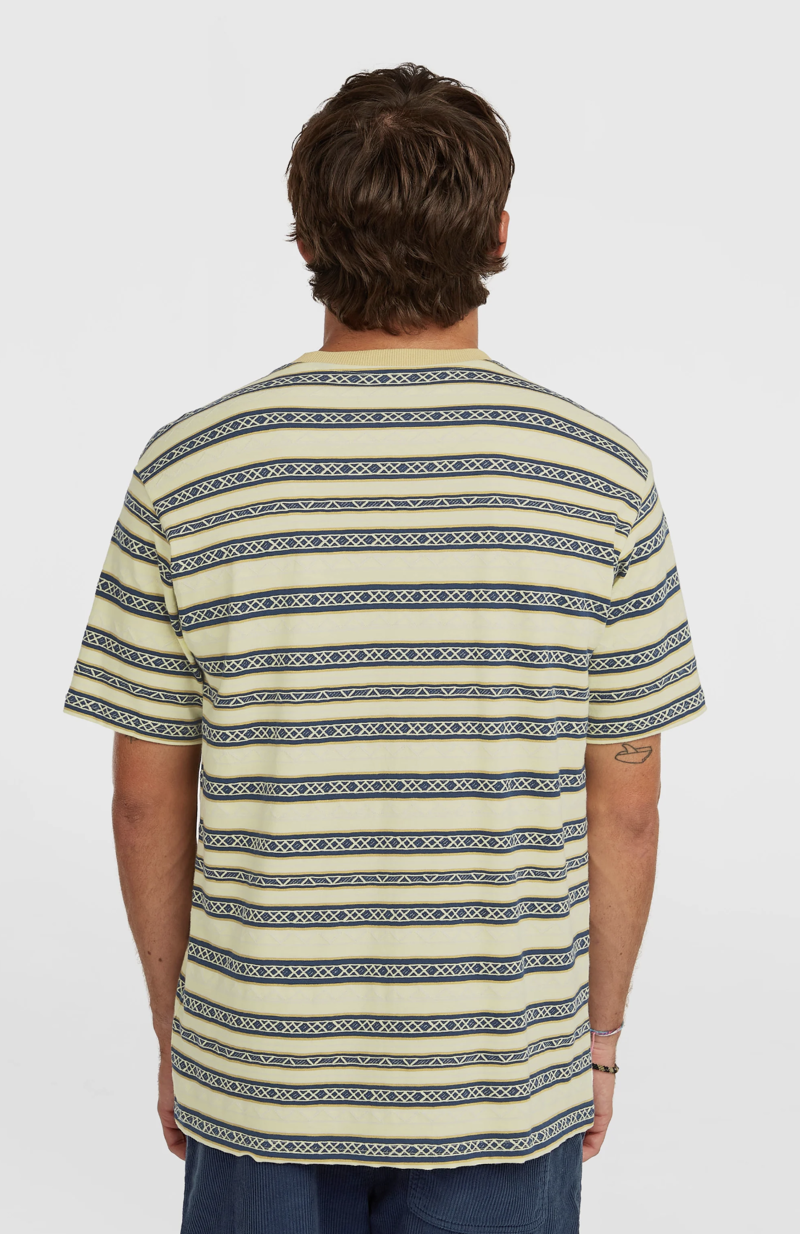 O'Neill Men's O'Riginals Jacquard Stripe T-Shirt - Rainforest Dew H Stripe-3