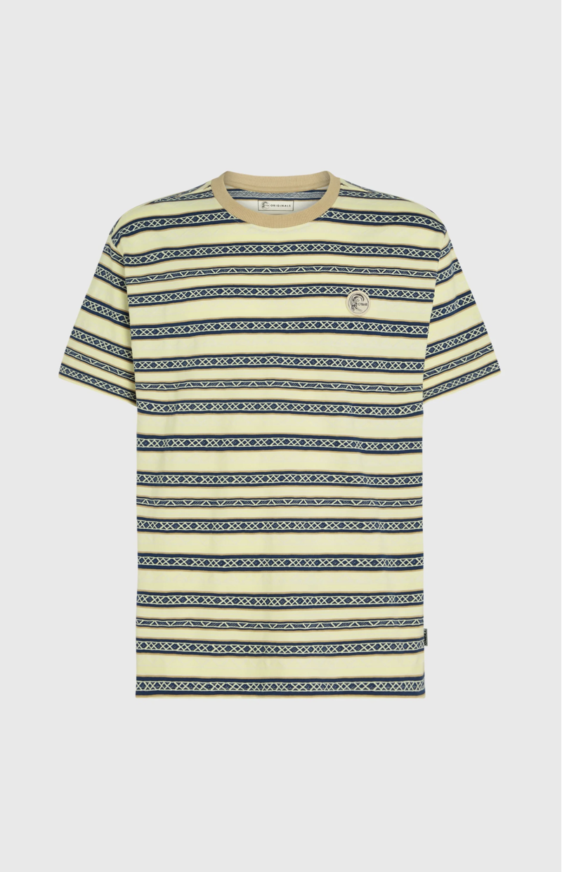 O'Neill Men's O'Riginals Jacquard Stripe T-Shirt - Rainforest Dew H Stripe