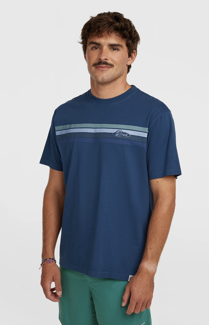O'Neill Men's O'Riginals Front Stripe T-Shirt - English Evening-2