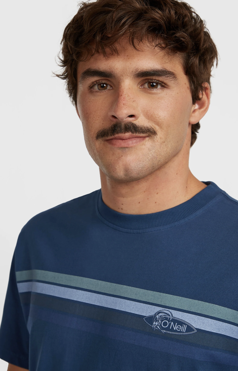 O'Neill Men's O'Riginals Front Stripe T-Shirt - English Evening-4
