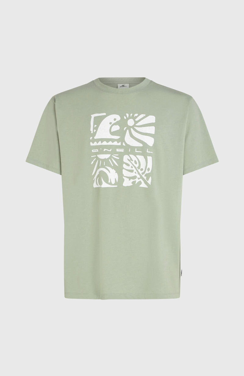 O'Neill Men's Melange Front Print T-Shirt - Marble Arch