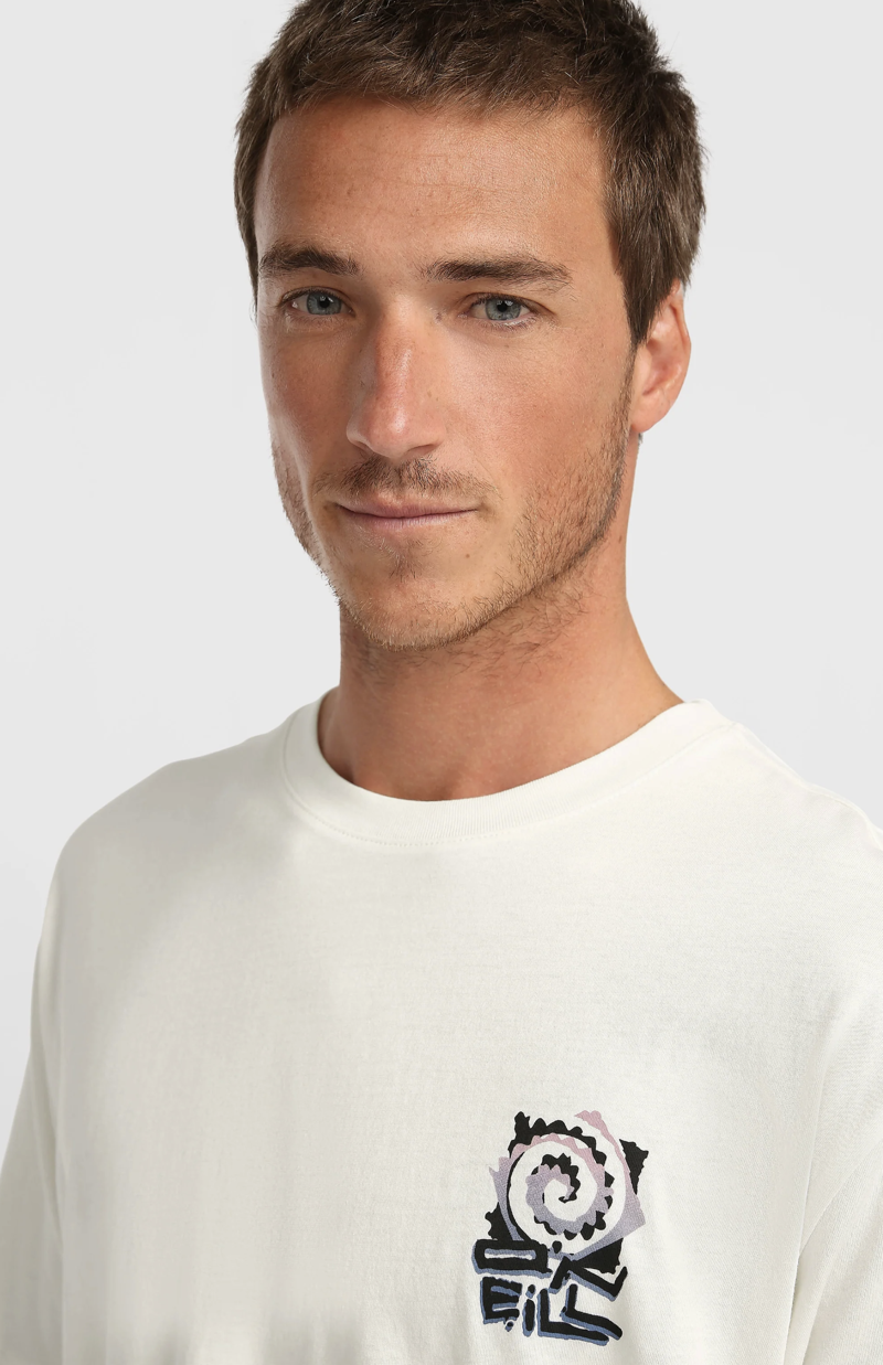 O'Neill Men's Chest Print T-Shirt - Snow White-4