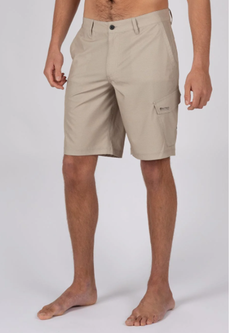 Saltrock Men's Cargo Amphibian II 21 Short - Light Brown-2