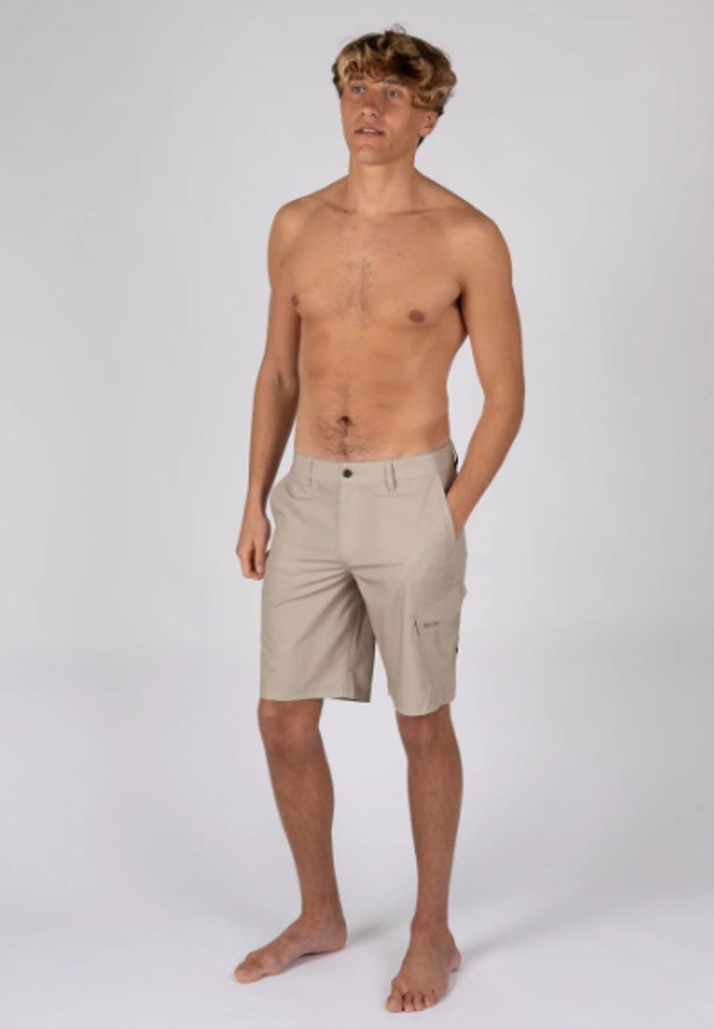 Saltrock Men's Cargo Amphibian II 21 Short - Light Brown-4