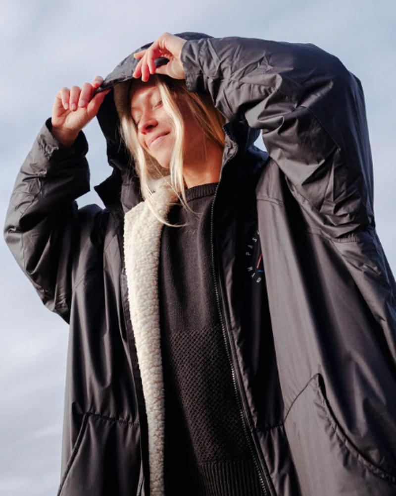 Passenger Escapism Sherpa Lined Change Robe - Black-5