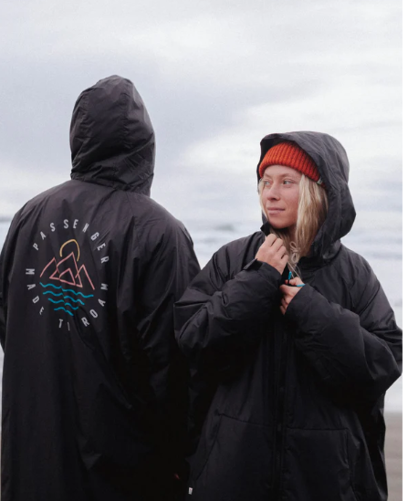 Passenger Escapism Sherpa Lined Change Robe - Black-6