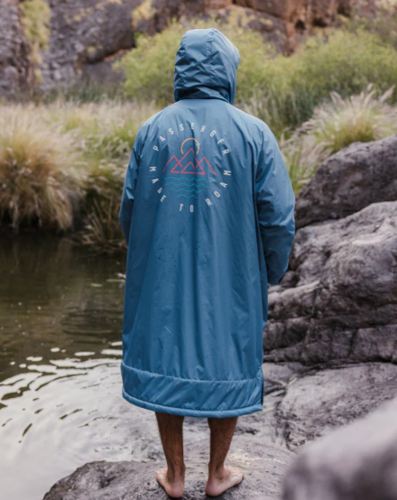 Passenger Escapism Sherpa Lined Change Robe - Moonlight Blue-2