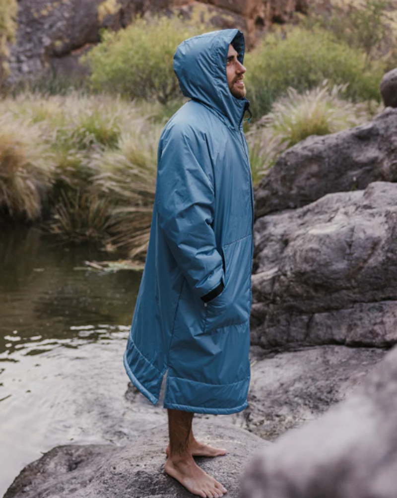 Passenger Escapism Sherpa Lined Change Robe - Moonlight Blue-5
