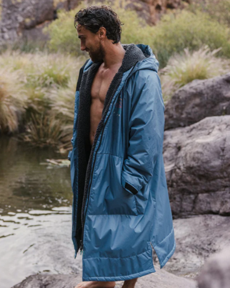 Passenger Escapism Sherpa Lined Change Robe - Moonlight Blue-4