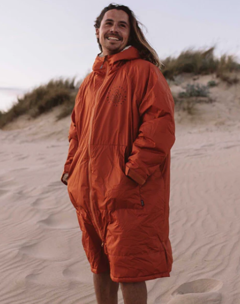 Passenger Escapism Sherpa Lined Change Robe - Rust-2