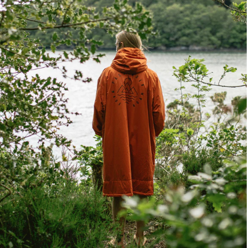Passenger Escapism Sherpa Lined Change Robe - Rust-5