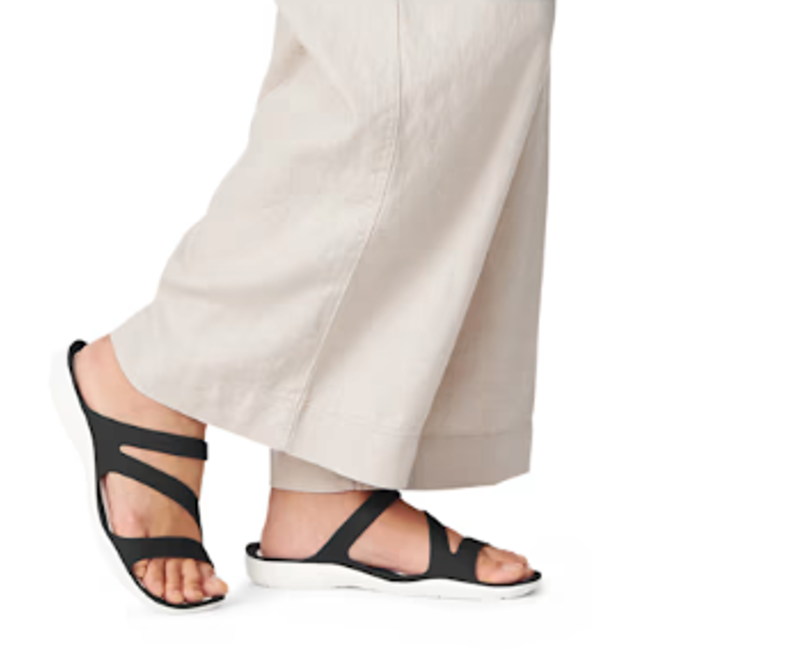 Crocs Women's Swiftwater Sandal Black/White-2