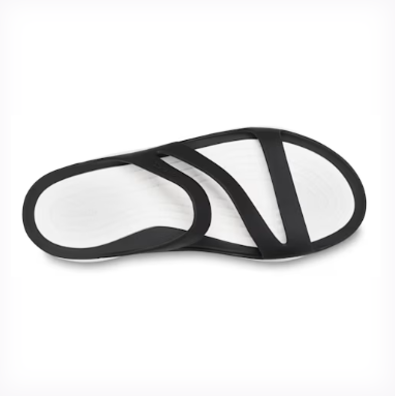 Crocs Women's Swiftwater Sandal Black/White-3