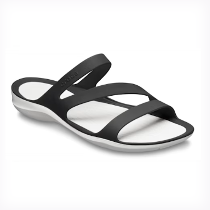 Crocs Women's Swiftwater Sandal Black/White-5