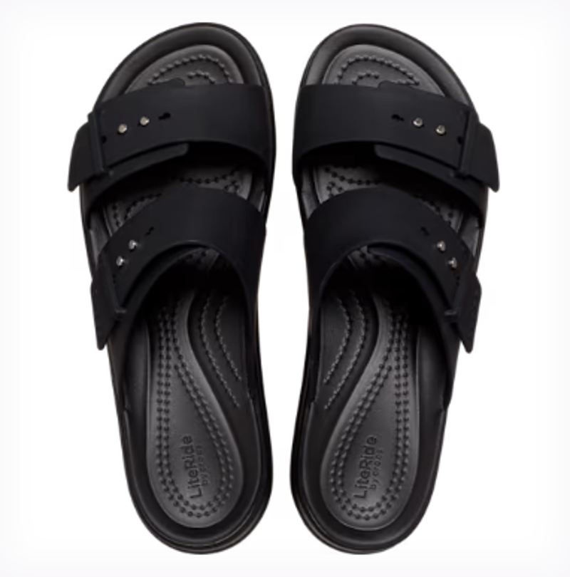 Crocs Brooklyn Buckle Low Wedge - Black-2