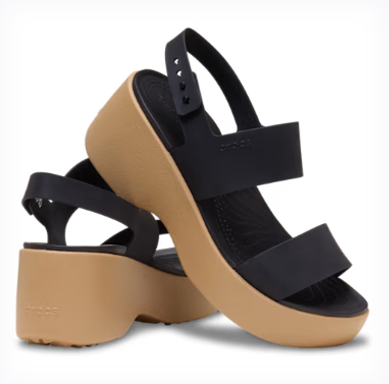 Crocs Brooklyn Sky Sandal - Black/Cashew-1