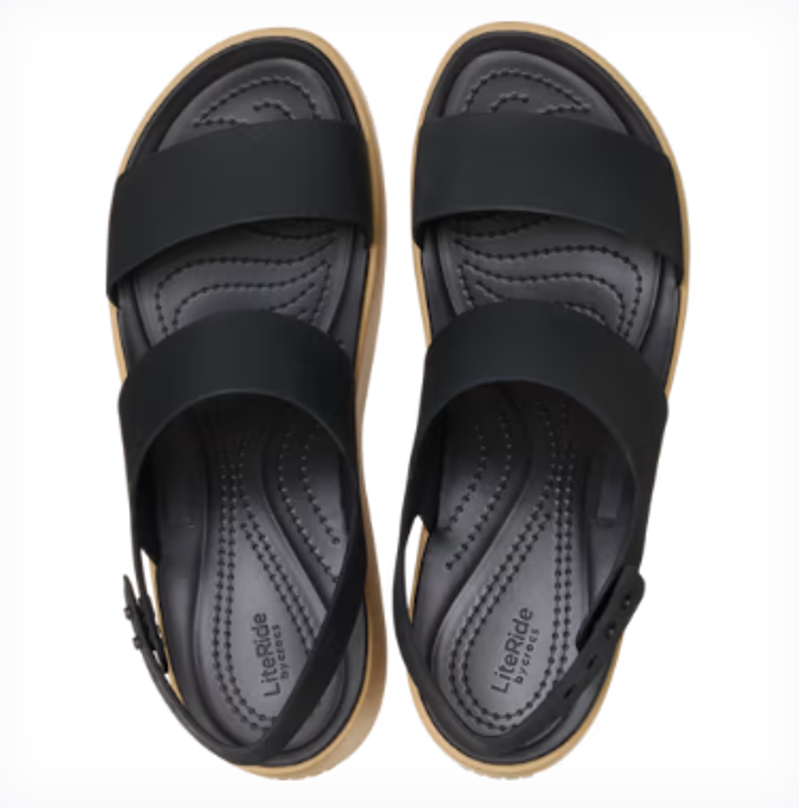 Crocs Brooklyn Sky Sandal - Black/Cashew-2