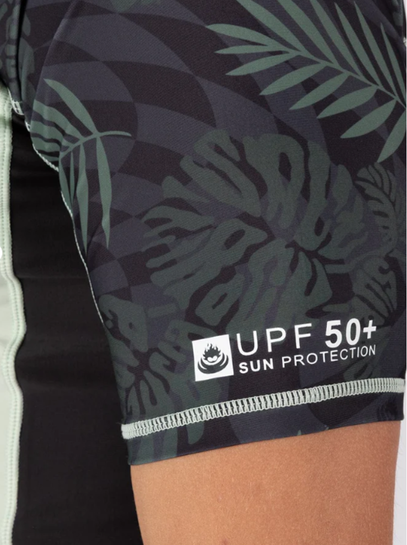Saltrock Men's Warp Surf SS Rash Vest - Dark Grey-4