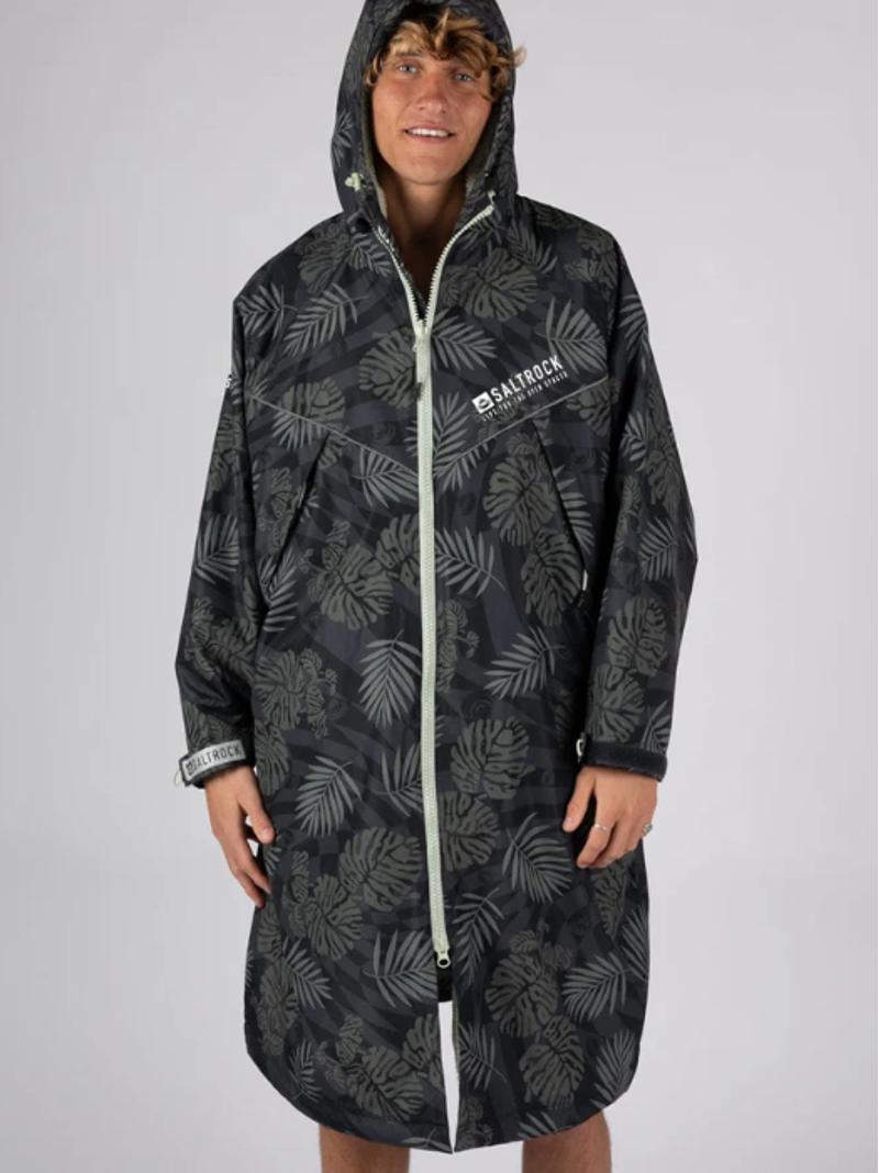 Saltrock Four Season Warp Surf Changing Robe - Dark Grey-2