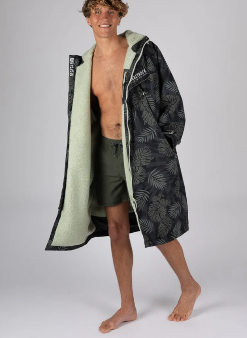 Saltrock Four Season Warp Surf Changing Robe - Dark Grey-4