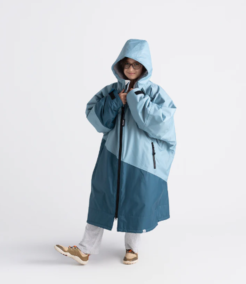 Dryrobe Kids Long Sleeve Anthracite/Lime