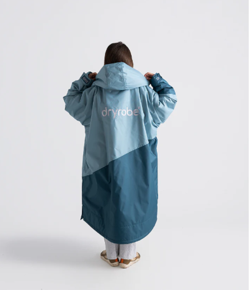 Dryrobe Kids Long Sleeve Anthracite/Lime-1