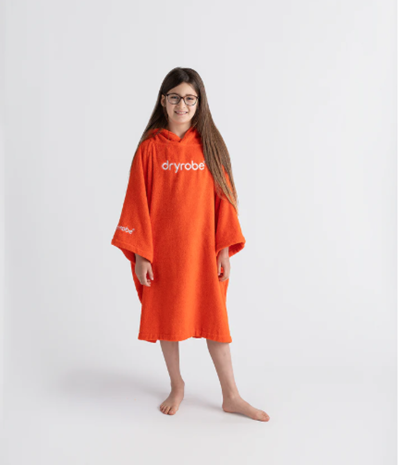Dryrobe Kids Organic Cotton Towel Robe - Orange