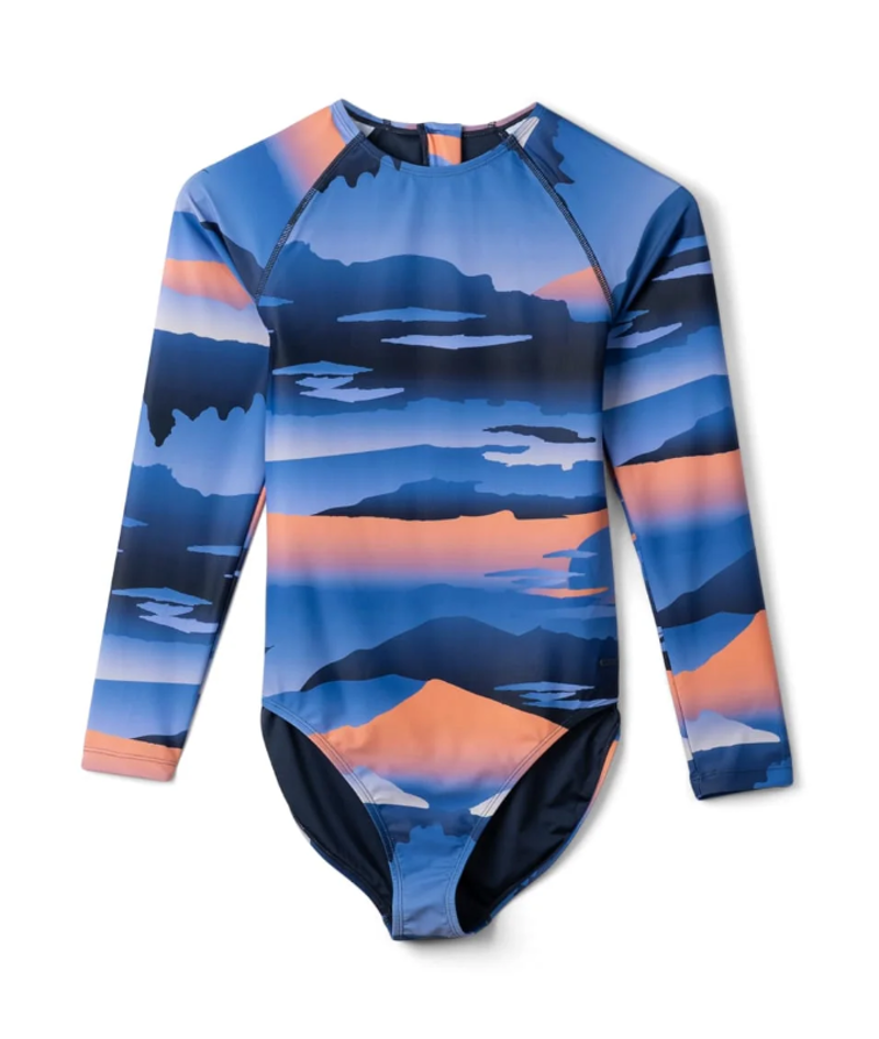 Saltrock Women's Mountain Haze Long Sleeve Swimsuit - Bright Blue-7