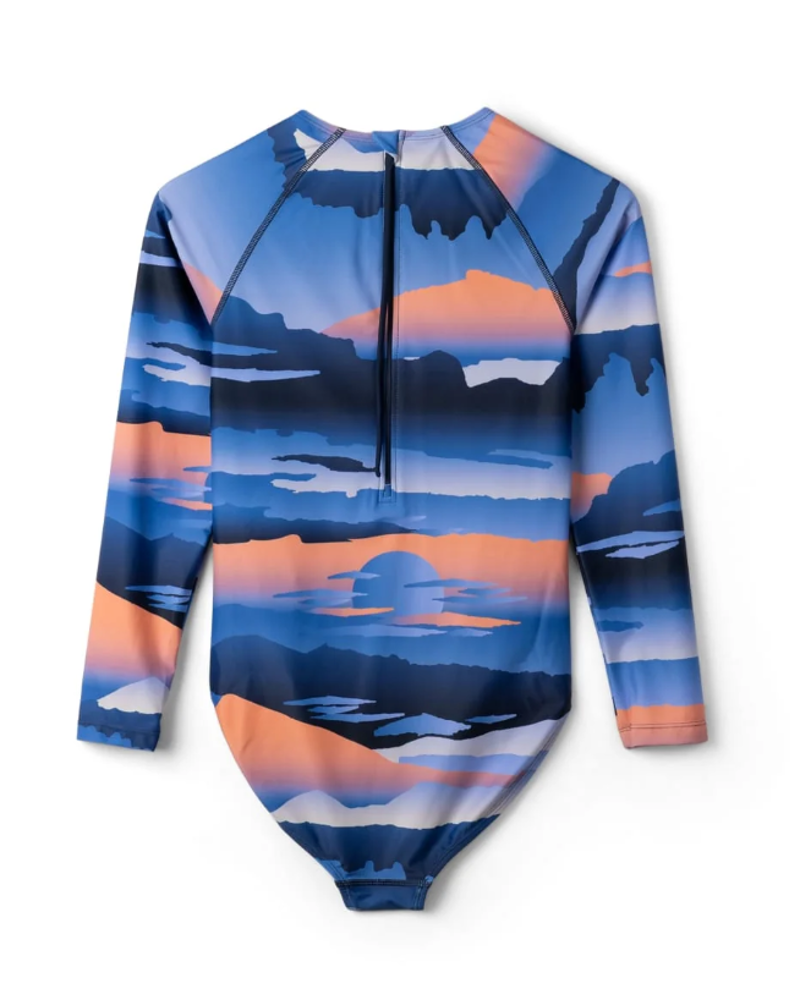 Saltrock Women's Mountain Haze Long Sleeve Swimsuit - Bright Blue-8