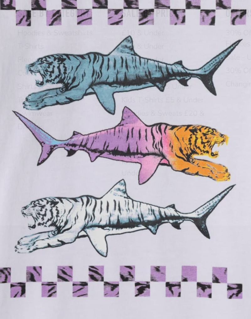Saltrock Kids Tiger Trio SS Tee - White-1