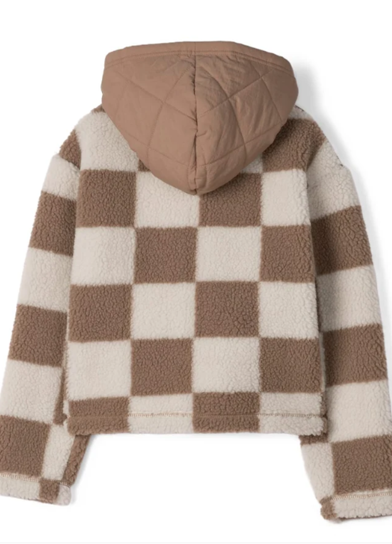 Saltrock Kids Calla Hooded Fleece - Light Brown-1
