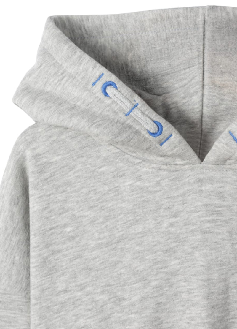 Saltrock Kids Surf Synergy Cropped Pop Hoody - Light Grey-3